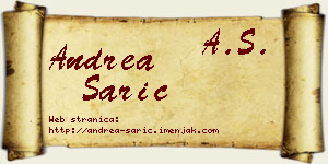 Andrea Sarić vizit kartica